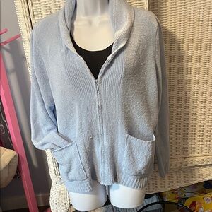 Kim Rogers Soft Blue Cardigan Sweater